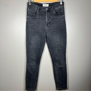 Reformation Jeans Size 28 Gibson Wash Charcoal Gray High Rise Stretch